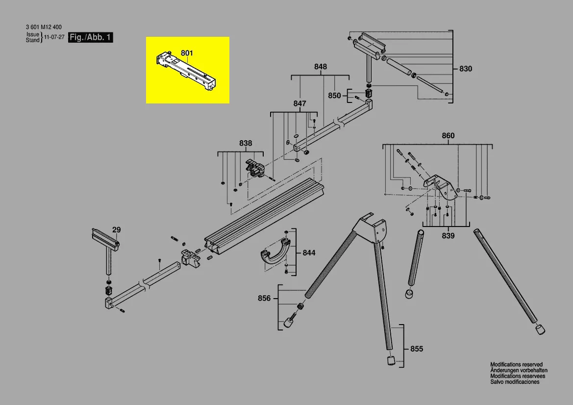 Dispositif de montage de scie pour GTA 2500 Compact Bosch